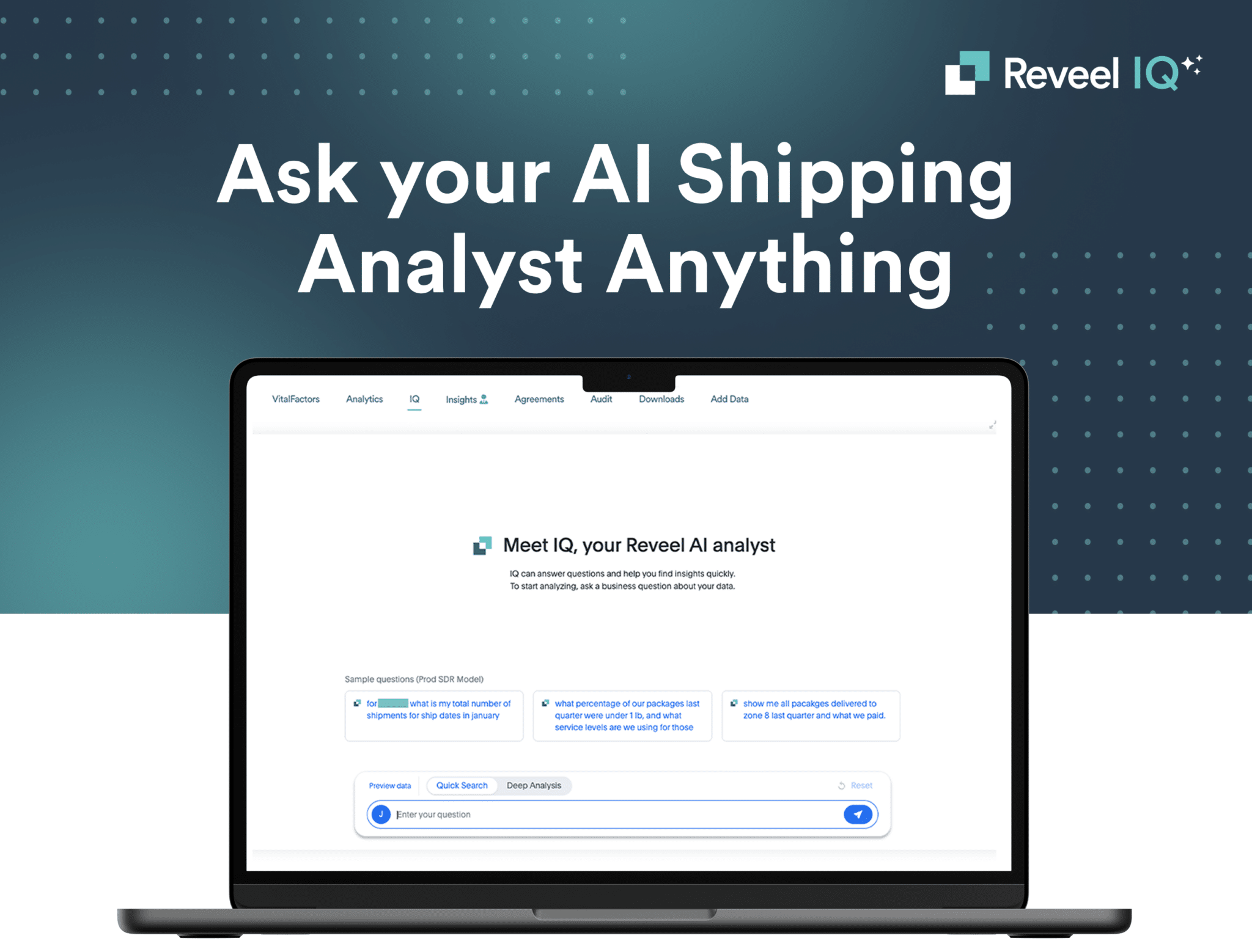 Hero Banner Ask Your Shipping Data Anything.